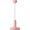 NICRX Lampada a Sospensione Moderna Colorata con Attacco E27 e Cavo Regolabile da 150cm, Lampadario in Metallo Verniciato per Cucina, Camera, Sala da Pranzo, Corridoio o Café (Rosa)