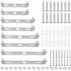 BJBJJIU 8 Pz Supporto per Lampada da Soffitto, Staffa per Lampada a Sospensione da 80/90/100/110 mm, Fissaggio per Lampadas da Soffittos Casa Ufficio, con Viti e Accessori