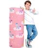Lansls Sacchi a Fagiolo/Fodera per pouf cilindrica, Contenitori a Colonna Per Giocattoli Di Peluche, Oggetti e Sedili Per Bambini, Ragazzi e Ragazze, Telo Da Vela, Divano Per Bambini (Non Imbottito) (C)