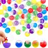 Coco Berming 100 Pezzi Palline Trasparenti Apribili, Palline della Lotteria, Capsule Trasparenti da Riempire 28mm, per Gumball Machine, Festa, DIY, Natale (Multicolore)