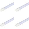 A2ZWORLD 4 Pezzi di Tubi Neon A Led, T8 G13 150cm, 20W 2100lm 100lm/W, Alimentazione da Un Lato, Starter Incluso, Senza Modifica Impianti Originale (Bianco Freddo 6400K)