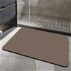 Odot Tappeto Bagno Antiscivolo Diatomite, Colore Solido Minimalista Lavabile Assorbente Asciugatura Rapida Tappetino in Microfibra Tappetino da Bagno per Doccia Ingresso Cucina (Marrone,60x90cm)