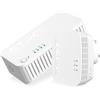 STRONG AV1000 Kit adattatore di rete Powerline WiFi, AC1200 Powerline WiFi Internet Extender, Plug & Play con pulsante di coppia, porte Gigabit Ethernet, modalità di risparmio energetico, portata 300
