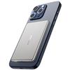 decqle "Air" Powerbank per MagSafe, 5000mAh Ultra Sottile Batteria Integrata Caricatore Portatile Wireless con Cavo USB-C, Solo per iPhone serie 17/16/15/14/13/12 (Argento)