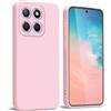 WBWONE Cover per Huawei Honor X8 5G / X6 / Honor 70 Lite, Anti-Graffio Antiurto Custodia in Morbida Silicone TPU Protettiva Case con Fodera in Tessuto - Rosa