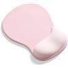 AOKSUNOVA Tappetino Mouse Ergonomico con Poggiapolsi Mouse Pad Rosa | Cuscinetto in gel morbido, superficie liscia, base in silicone stabile e design con bordi rinforzati per l'uso quotidiano