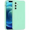 Mixroom - Cover Custodia Case per Samsung Galaxy A26 5G Protezione Fotocamera in Silicone TPU Morbido Opaco Bordi Piatti Colore Verde Acqua