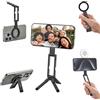 ULANZI MA60 Treppiede magnetico per telefono, Mini treppiede smartphone in alluminio con magnete bifacciale 14N, Porta telefono scrivania, Compatibile con iPhone 17,16,15,14,13,12 Samsung Xiaomi