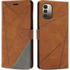 SONWO Cover per Nokia G11 / Nokia G21 Custodia, Flip Caso in PU Pelle Case Cover Premium Portafoglio Custodia per Nokia G11 / Nokia G21, Slot per Schede, Supporto Stand, Marrone