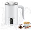 Yapasopu 4 en 1 Montalatte Elettrico 400W 350ML scaldalatte Montalatte elettrico per cappuccino per Cappuccino, Latte, Macchiato e Cioccolata Calda...
