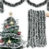 ROLLWAY Ghirlanda di Natale 10 m verde e bianco, decorazione per albero e scale, decorazione
