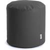 Avalon - Pouf Poggiapiedi CILINDRO Jazz in Ecopelle, Puff Poggiapiedi Divano quadrato, Puffo Imbottito in Similpelle Elegante e Resistente, Comodo e Impermeabile, Made in Italy(50cm-Grigio scuro)