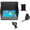 Hocomay Fotocamera Fish Finder, telecamera da pesca subacquea da 5000 mAh grandangolare con visione notturna a infrarossi, impermeabile IP67, con schermo da 10 cm per ghiaccio, fiume e barca