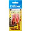 PRO FILSTAR Sabiki Octopus Rig - Set di 5 Ami da Pesca N3/0 - Filo da Pesca Fluorocarbon DIA 0,50mm - Esche Artificiali con Polpo 50mm - Esche da Pesca Mare per Sgombro