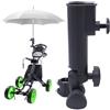 SYXLS Carrello Portaombrelli Golf, Portaombrelli Regolabile, 180 °Regolabile, Accessori Golf Cart Facili Da Installare, Porta Ombrelli Hands-Free, Utilizzato Per Scooter, Sedie a Rotelle