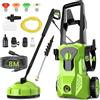sukaudiz Idropulitrice 120 bar, 5 Modalità Idropulitrice Portatile, 1800 W Idropulitric.e Professionale, 14 Accessori Lancia Idropulitrici per Esterni, Pavimenti da Giardino, Facciate, Casa, Auto, Washer