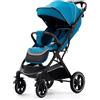 YAZOCO Passeggino Leggero 0-4 anni Pieghevole Passeggino Viaggi Copripiedi, zanzariere, copripioggia (Blu)