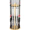 VEVOR Portacanne da Pesca per 16 Aste 330 x 770 mm Supporto in Legno Girevole a 360°, Rotondo, per Organizzare e Riporre Canne, Supporto da Pavimento Salvaspazio per Attrezzatura da Pesca