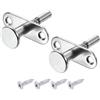 QUARKZMAN Chiavistelli a Spillo, 6,5x50mm/0,26x1,97 Chiusura a Stantuffo Bullone a Molla in Acciaio per Mobili Armadio Letto Porta, 2pz