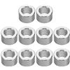 PATIKIL M6 Rotondo Alluminio Spaziatori, 10pz Metallo Spaziatore Alluminio 6.2mm ID x 10mm OD x 6mm L Spessore Alluminio Spaziatore 1/4in ID Vite Sta ndoff per 1/4 o M6 Vite Bulloni