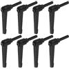 QUARKZMAN 8pz Regolabile Serraggio Leva Maniglie M6 x 32mm Maschio Filettatura Bullone Manopole Girevole Vite blockggio Rapido Rilascio Cricchetto Pulsante Maniglia, Nero