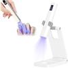 KARELLS Mini Lampada Led Unghie, Fornetto Unghie Semipermanente Con Supporto, Usb Ricaricabile E Portatile, Penna Per Asciuga Unghie Salone Di Casa, Torcia Elettrica Per Unghie Gel Sciugatura Rapida Bianco