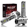 NATGIC Lampadina LED 881 Per Fari Auto, Senza Ventola Lampadina LED 881 H27W/2, 16000LM 80W Mini formato 1:1 Bianco Luci 300% Luminosità , Fari Per Fendinebbia/il faroanabbagliante, Confezione da 2