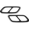 Fydun Copertura del Rivestimento del Tubo di Coda del Silenziatore di Scarico, Paio Di Plastica ABS Rivestimento del Coperchio del Silenziatore di Scarico Copertura dei Silenziatori(Nero