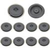 SIXHAOBU 10 tappi per sottoscocca in gomma impermeabile, Tappi per sottoscocca impermeabili da 40 mm, N90964902, compatibili per Audi, compatibili per VW, grigio