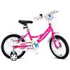 GERONI Bici Bicicletta da Bambina Butterfly 16'' Pollici MTB Mountain Bike Rosa bimba Freni V-Brake con rotelle stabilizzatori