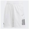 Adidas B CLUB 3S SHORT Pantaloncini Sportivi, Bambino, white/black, 910Y