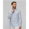 BOSS Camicia Azzurra Di Lino Da Uomo Hugo Boss