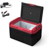 Generic Frigo Macchina Ghiacciaia Portatile Frigo Portatile Elettrico 20/25/30/40/50L Doppio Utilizzo for Auto E Casa Da -20 °C A 20 °C Pannello Rimovibile Bidirezionale(57.2 * 35.8 * 34.4cm)