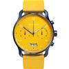 DeTomaso SORPASSO Orologio da polso da uomo, analogico, al quarzo, in nylon, colore giallo, giallo., cinghia