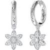 GUESS Orecchini da donna della collezione Loto bianco. Gli orecchini di 30mm hanno come simbolo fiore ed hanno misura: taglia unica. Gli orecchini hanno colore grigio. La referenza è: JUBE04149JWRHT/U
