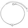 PROSILVER Bracciale da Donna Argento 925, Bracciale con Lettera R Bracciali con Iniziale R Catena Regolabile con Confezione Regalo