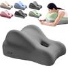 Generic Cuscino in memory foam per sollevamento dell'anca, coppia cuscino a cuneo con sollievo lombare e collo, ideale per coppie, uso domestico, supporto per letto/divano (nero)