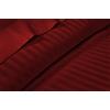 HUNTER BEDDING Set di lenzuola da 6 pezzi, 100% cotone egiziano, 600 fili, tasca profonda 30 cm, set di lenzuola di qualità alberghiera, lenzuolo con angoli e 4 federe, traspirante, a righe bordeaux,