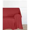 Viterbo Biancheria Foulard Copritutto Salva Divano in Tessuto Arredo Antimacchia per Copridivano Made in Italy Matrimoniale 260x270Cm (Bordeaux)