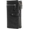 Lavalen® Portafoglio Donna Pelle Vera - Portafoglio Donna Firmato Grande Capacità con RFID - Porta Tessere Elegante - Porta carte di crédito - Portamonete Idea Regalo Perfetta, Nero
