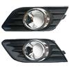 FEILIDAPARTS Coppia griglia di copertura fendinebbia paraurti anteriore compatibile con Vauxhall Opel Mokka 12-16