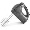 Breville Flow Electric Hand Mixer | 5 Speeds Plus Boost | con fruste e ganci per impasto | 240 W | Grigio [VFM034]