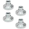 Ganter Normelemente Ganter Norm elementi - da piedi con filettatura femmina, 4 pezzi, colore: Argento, GN 343.1 - 40 M12 di OS