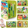Bogoro Montessori Sensoriale Educativo Giochi,Pannello di Feltro attività,Busy Board Montessori Libro Interattivo,Giocattoli in Feltro Morbido per Bambine e Bambini da 1 a 4 Anni