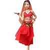 Astage Vestito Elegante Bambina Per Danza Del Ventre Indiana Halloween Carnevale Bambino
