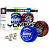 Yomega 2 Legendary Spinners The Original Yoyo With A Brain And Fireball Transaxle Yo-Yo For All Level String Trick Play + 5 Extra Strings (Fireball Red/Black-Brain Blue)