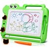 AiTuiTui Dinosauro Lavagna Cancellabile Magnetica Giochi Bambini 3 4 5 Anni, Lavagnetta Magica Cancellabili Gioco Educativi e Regalo per Bimbo Bambina 3-5 Anni, 4 Zona Colore 3 Stampini 1 Penna, Verde