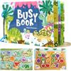 TLHWIN Libro delle attività per Bambini, Tema Veicoli e Città, Libro Educativo con Illustrazioni Colorate, Gioco Interattivo.Adatto a Bambini e Bambine di 2 Anni (Frutta)