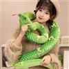 Xshelley 300 cm (120 pollici), simulazione extra lunga, peluche morbido, peluche a serpente, grande giocattolo di peluche, regalo per bambini (verde)