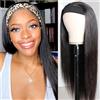 Urshiney Parrucca Fascia Capelli Umani Brasiliana Liscia Tessitura Naturale Straight Headband Wigs Parrucche Per Le Donne Nere Senza Colla Parrucca Con Fascia 16 inch